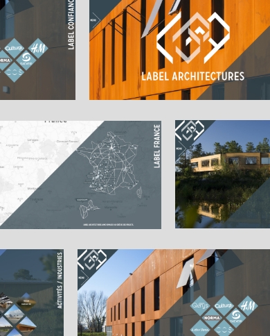 Projets Label Architecture - Web design, Site Internet, Print et identité visuelle
