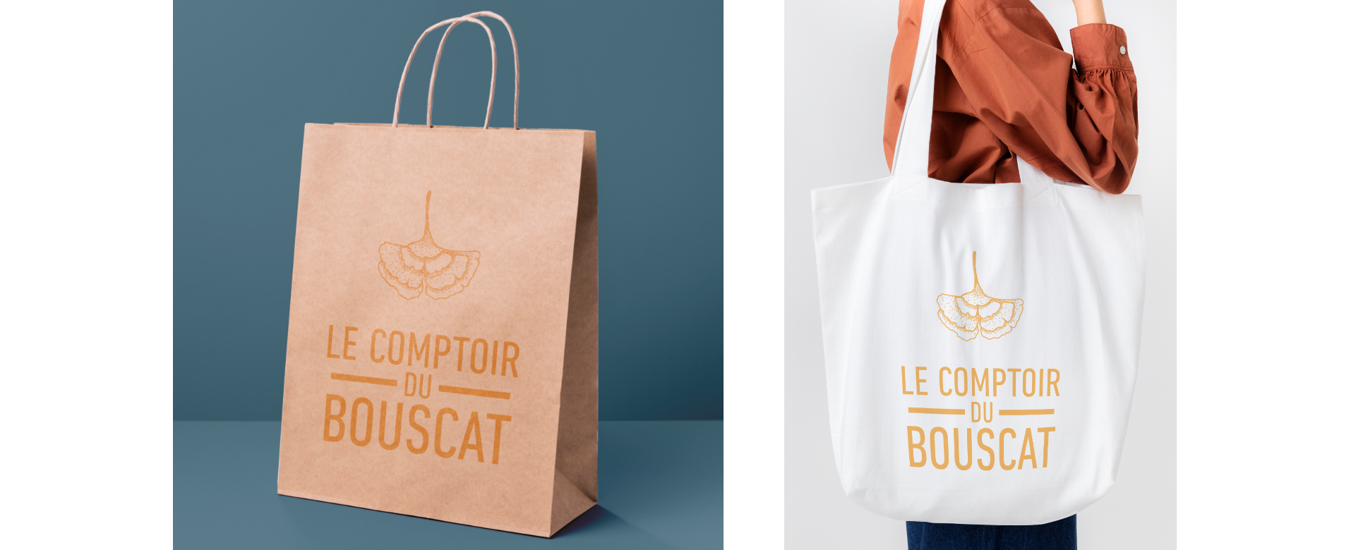 Créations de design pour des accessoires comme des sacs pour le Comptoir du Bouscat