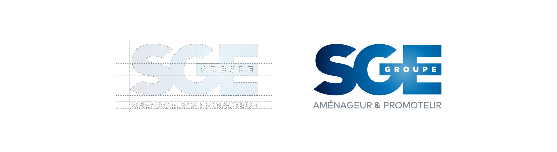 Conception du logotype du Groupe immobilier SGE