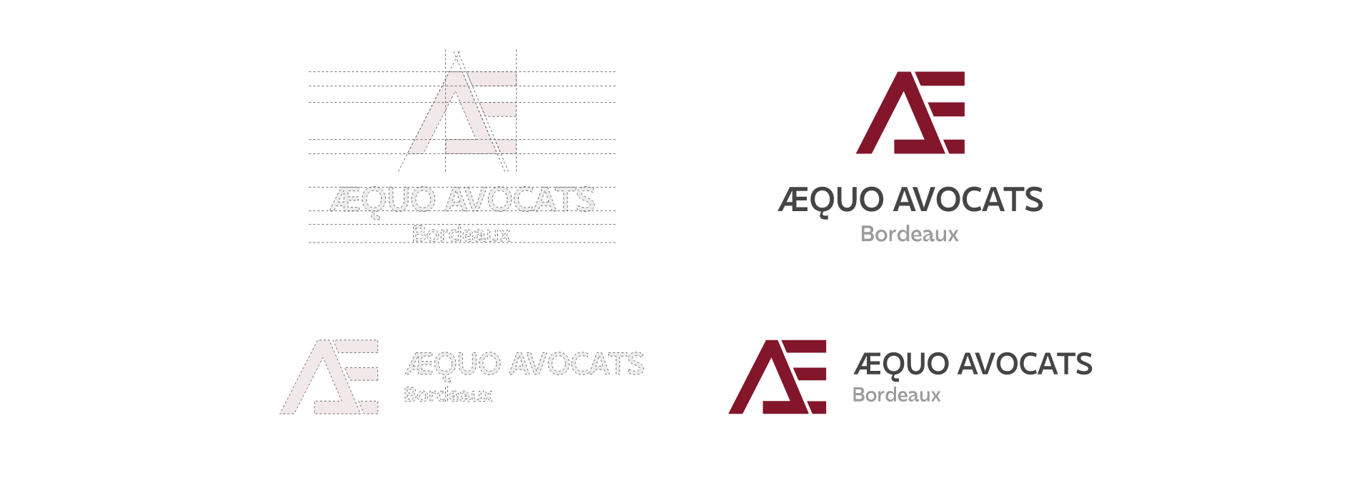 création du logotype d'Aequo Avocats