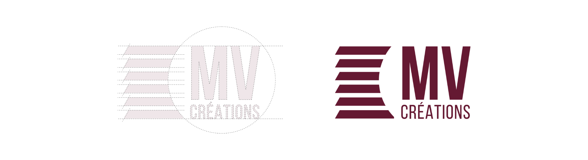 Création du logo de MV créations